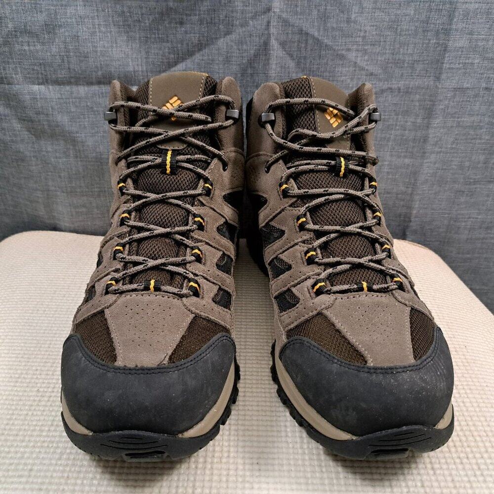 %Size 13 Men's Columbia Crestwood Mid Waterproof Hiker Cordovan/Squash/ D13 - Picture 11 of 12